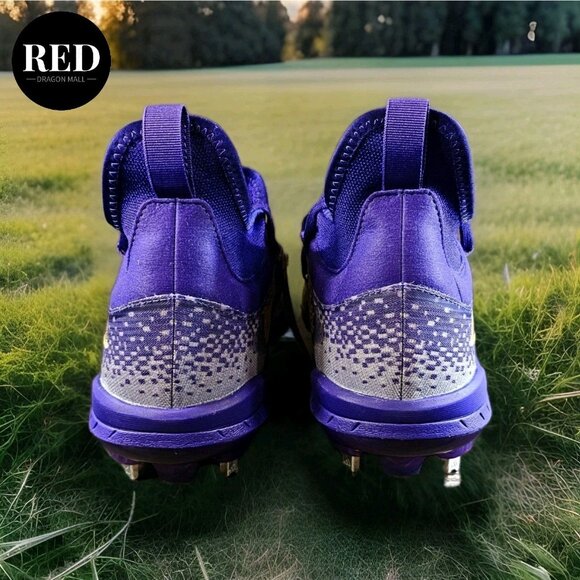 Adidas Afterburner 9 Washington Huskies Purple Gold Baseball Cleats Men's Sz 13 - Picture 5 of 15